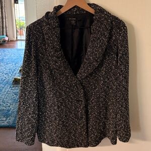 Vintage Gray Tweed Sweater Jacket 14W/16W